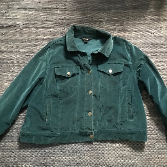 Joe Fresh Jackets & Blazers - Joe Fresh Corduroy Trucker Style Jacket in Teal. 2X